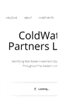 Mobile Screenshot of coldwaterpartnersllc.com