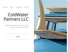 Tablet Screenshot of coldwaterpartnersllc.com